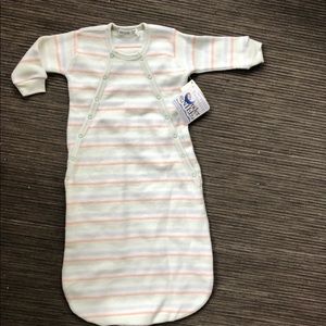 Baby Nightgown Sleepsack Organic Cotton NB-6mo